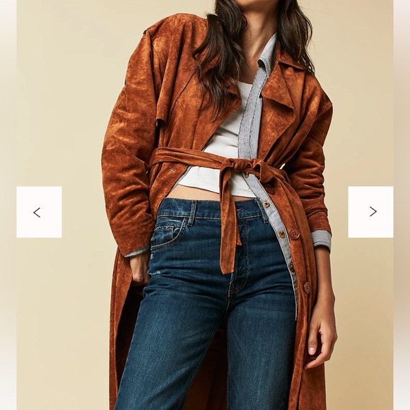 Blank NYC x Free People Vegan Suede Trench (NWT) - Picture 6 of 10